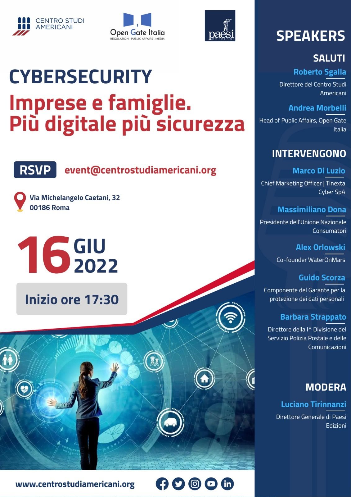 Cybersecurity. Imprese e famiglie. Più digitale più sicurezza
