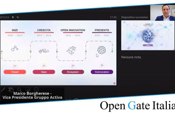 Marco Borgherese, vicepresidente del Gruppo Activa introduce Open Innovation