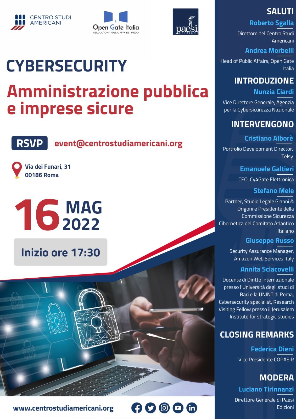 Cybersecurity. Amministrazione pubblica e imprese sicure