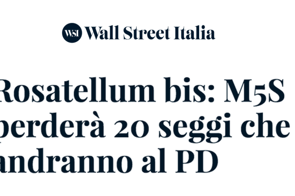 Rosatellum bis: M5S perderà 20 seggi che andranno al PD